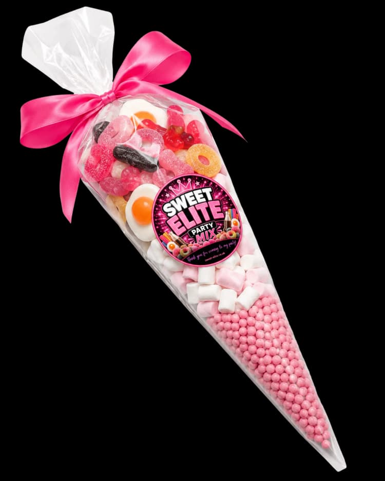 Sweet Elite pink party cone